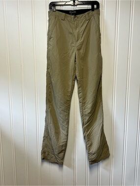 REI Lightweight Hiking Pants Men’s 30x36 Khaki Zip Hem Outdoor Travel